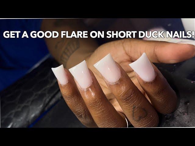 SHORT DUCK NAILS! |DUCK NAILS TUTORIAL