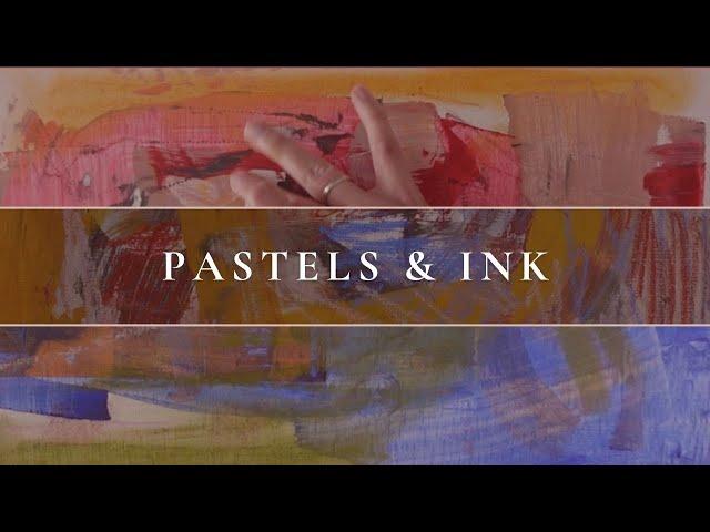 How I layer a mixed media abstract painting