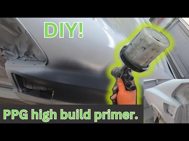 PPG high build primer on the Mach 1. Slither part 53. #mustang #restoration #primer #howto #diy