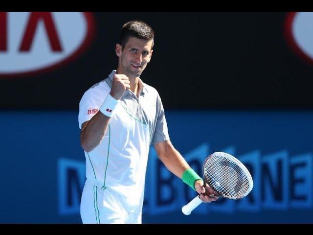 (HD) Novak Djokovic vs Fabio Fognini Australian Open 2014 R4 - HIGHLIGHTS