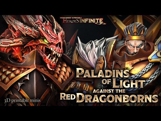 Paladins of Light against the Red Dragonborns