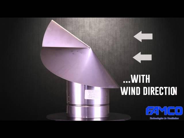 Wind Directional Chimney Cap - Stainless Steel - HVAC products by FAMCO manufacturing