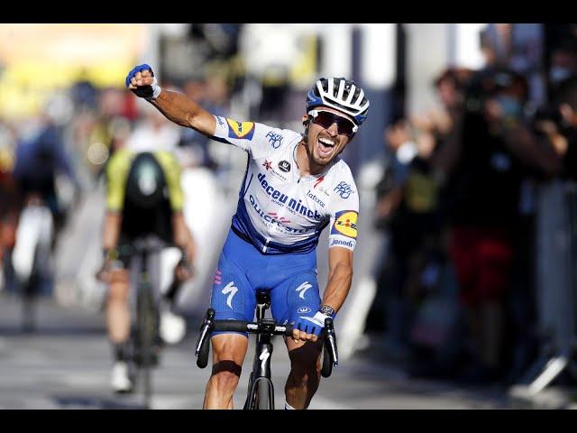 Tour de France Stage 2 highlights: Alaphilippe powers to victory and yellow jersey in Nice