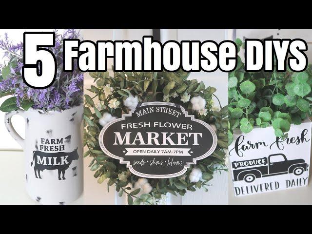 5 Dollar Store Farmhouse DIY Home Decor| Thrift Store Flips | Using My Craft Stash | Oh Yeah!