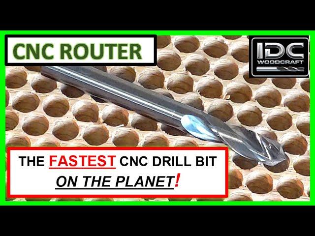 CNC Router Bits - The FASTEST 1/4" Drill bit For CNC Routers [Cribbage boards and other projects]