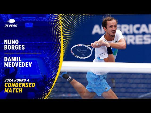 Nuno Borges vs. Daniil Medvedev Condensed Match | 2024 US Open Round 4