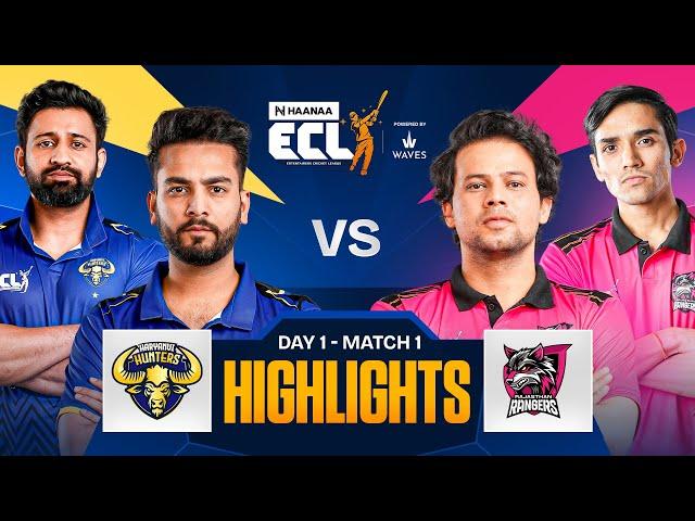 Elvish Yadav's Haryanvi Hunters start with a bang | Match 1 HIGHLIGHTS  | ECLT10