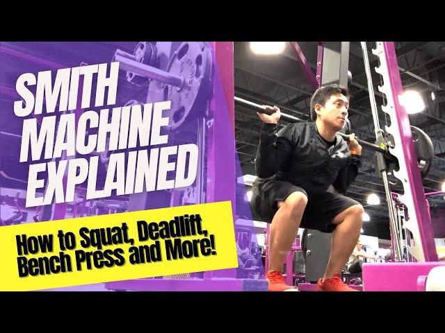 Planet Fitness Smith Machine (How to Squat, Deadlift, Hip Thrust, Bench Press and More!)