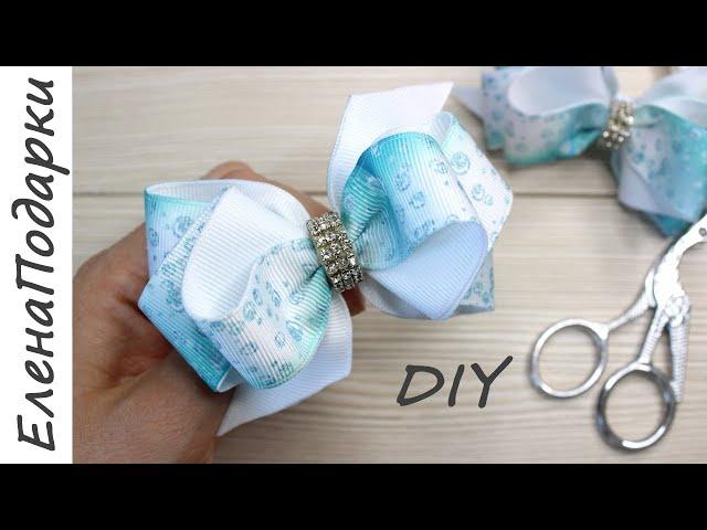  БАНТ ИЗ ЛЕНТ  DIY Ribbon Bows / мастер-класс ЕленаПодарки