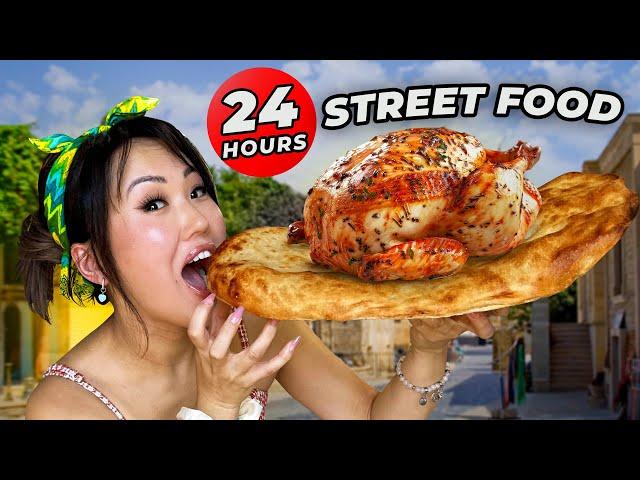 I Spent 24 Hours Eating STREET FOOD Like a Local in Baku Azerbaijan!