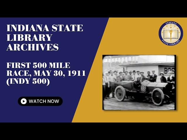 First 500 mile race, May 30, 1911 (Indy 500)