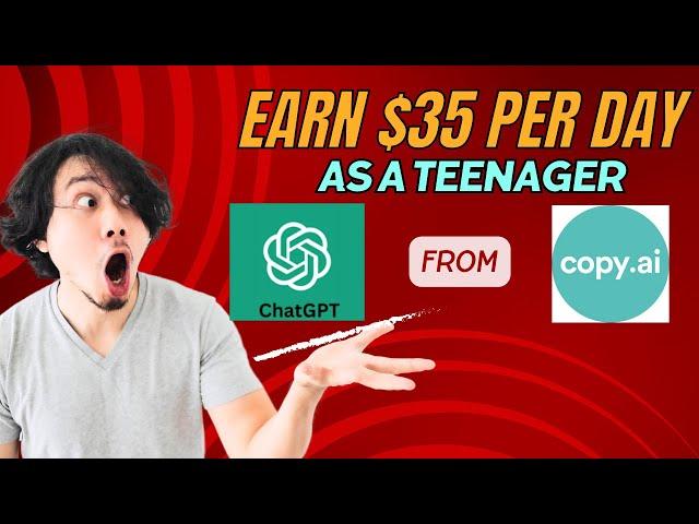 Using moneypantry and copy.ai, How to earn $35 in 15 minutes as a teenager