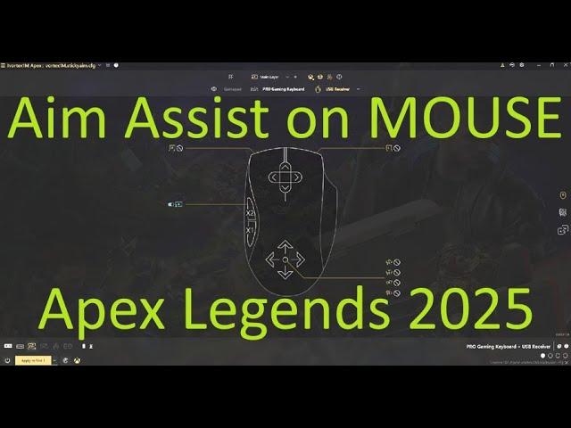 How to get Aim Assist on MOUSE in Apex Legends. reWASD config, settings and gameplay.