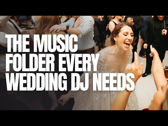 THE MUSIC FOLDER EVERY WEDDING DJ NEEDS #WEDDINGDJ