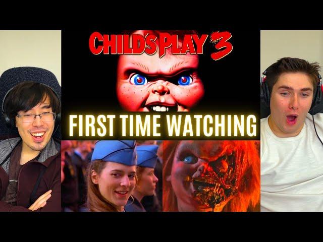 REACTING to *Child's Play 3* THIS ONE IS THE BEST!! (First Time Watching) Horror Movies