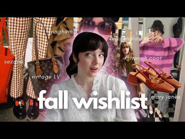 what's on my fall clothing wishlist?? fall 2024 fashion trends and what I'm liking this season