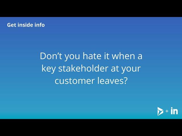 Episode 3 - Hate it when a key stakeholder at your customer leaves in the middle of a sales cycle?