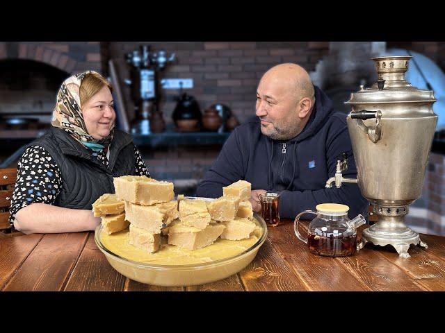 Eastern Halva Easy Recipe ! Turkish sweet!