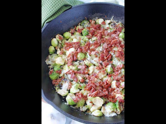 Sautéed Brussels Sprouts with Crispy Prosciutto