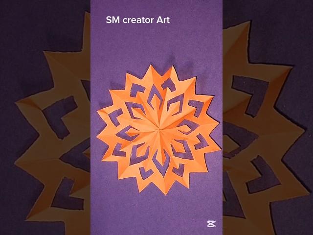How to Make Paper Cutting Design Flower #shorts #diy #flower #papercutting