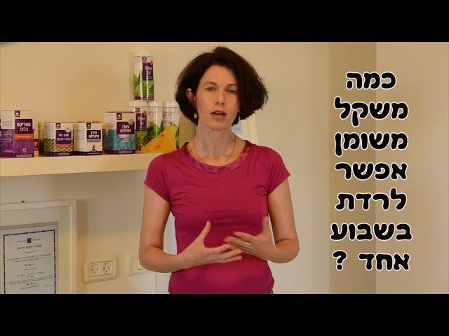 מנסה לרזות מהר ? להוריד אחוזי שומן ? דיאטנית מסבירה שריפת שומנים מקסימלית שאפשר לרדת בשבוע