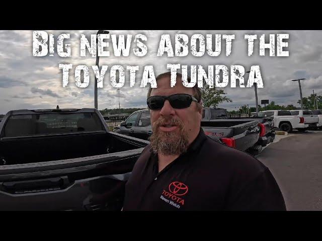 Big news about the Toyota Tundra