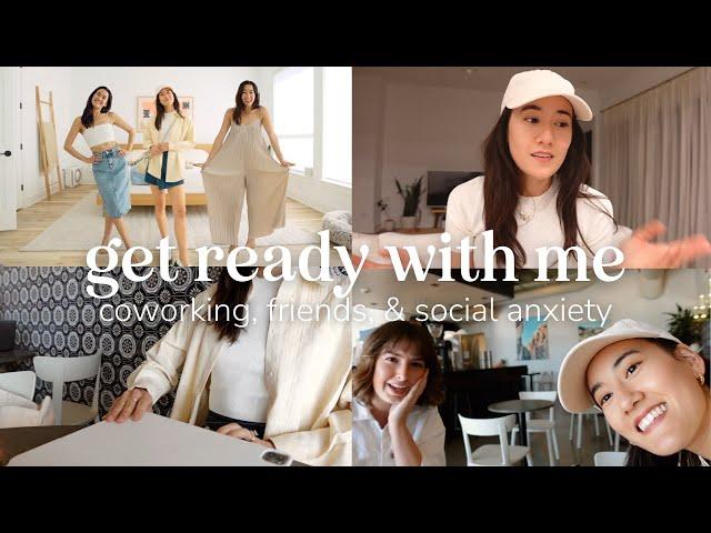 ‍️ Get Ready with Me Vlog | Co-Working, Friends, & Opening Up About Social Anxiety