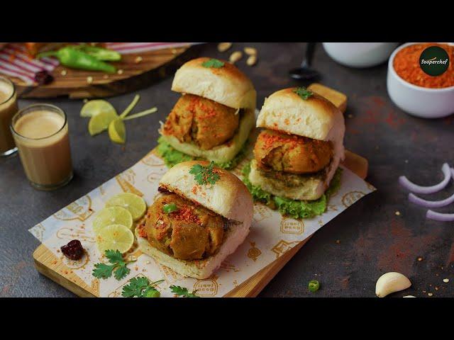 Vada Pav Recipe (Authentic) by SooperChef | Indian Street Food Recipe