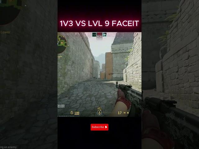 Cs2 1v3 clutch #cs2 #csgo #gaming #counterstrike #faceit  #fyp #shorts #cs2gameplay