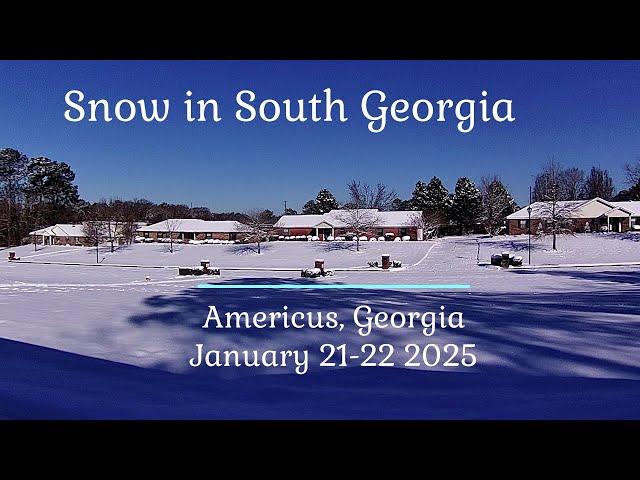 Snow in South Georgia Americus, Georgia a Traveling with Hubert Video