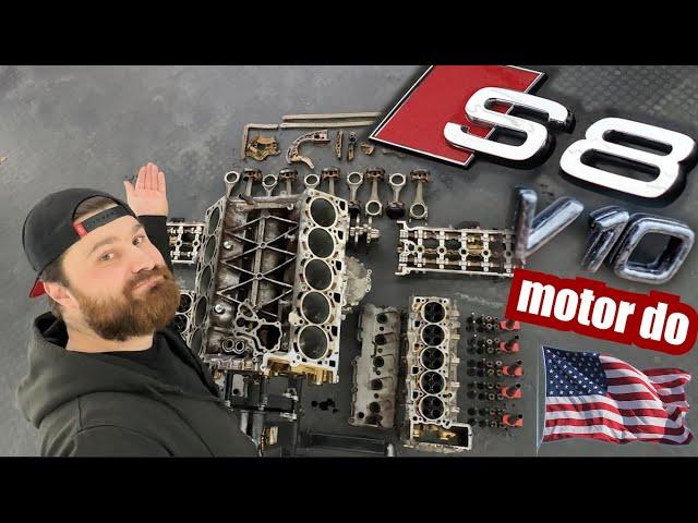 Rozobral som V10 pre S8 do USA . Prečo by som si NIKDY nedal použitý motor do auta ...