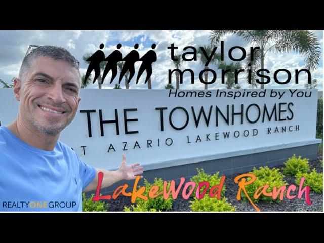 THE TOWNHOMES at Azario in Lakewood Ranch by Taylor Morrison with realtor Robert Lunt