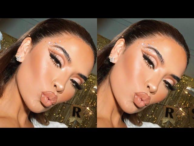 NEUTRAL CUT CREASE GLAM 2021 | iluvsarahii