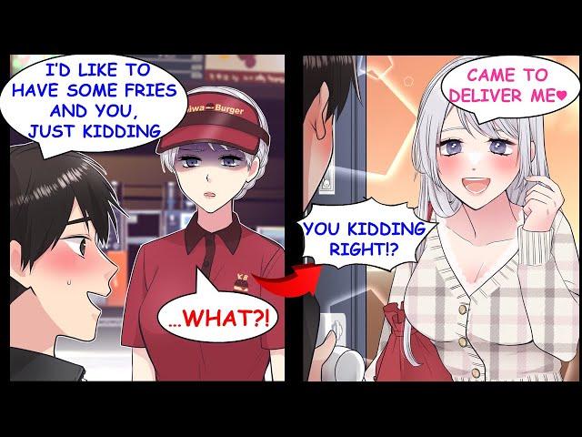 Joked with the Burger Shop Employee that I Wanted Her, and Ended Up Living Together[Manga Dub]RomCom