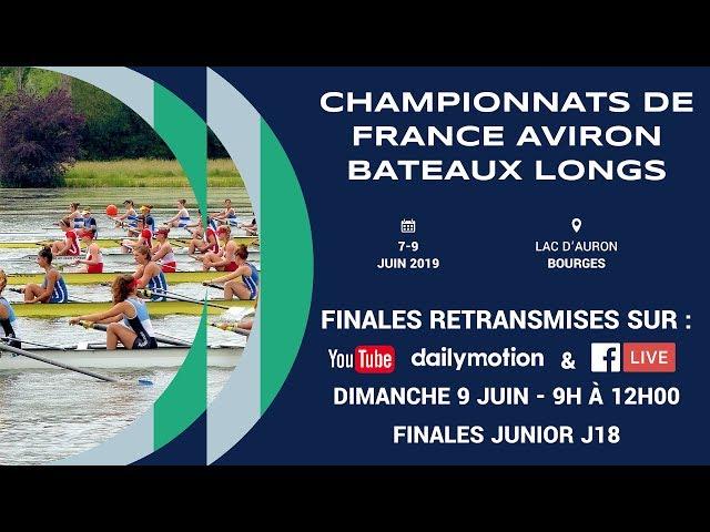 Championnat de France junior (J18) bateaux longs, Bourges - 2019