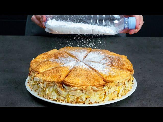 Plus savoureux que le Napoléon. Gâteau feuilleté, prêt en un clin d'oeil