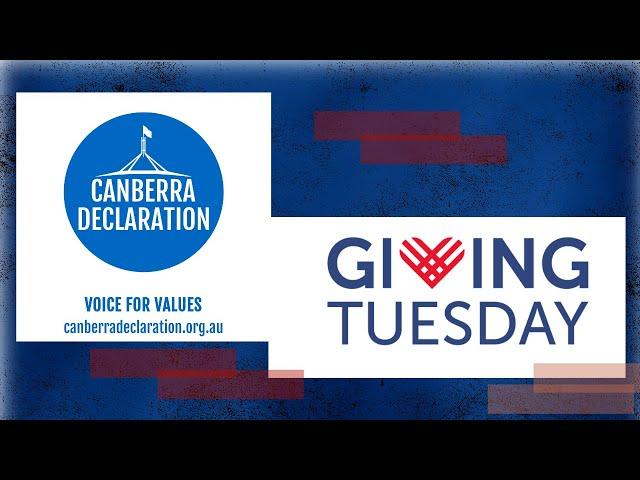 Giving Tuesday Canberra Declaration - Be Radically Generous