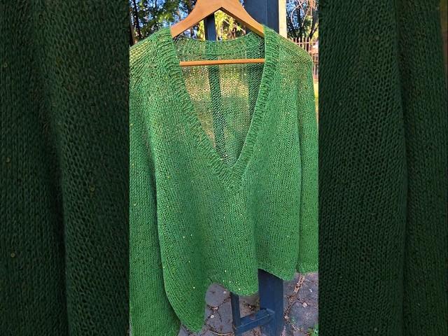 50 оттенков зелёного Идеальный пуловер #паутинка #crochet #вяжу #knitting #вязание #свитер #джемпер