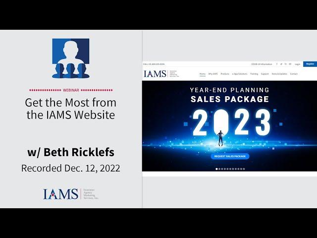 Get the Most from the IAMS Website