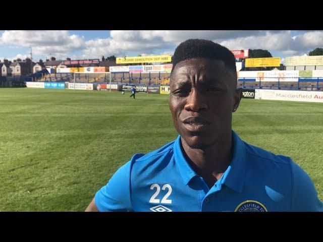 Koby Arthur On His Full Macclesfield Town Debut