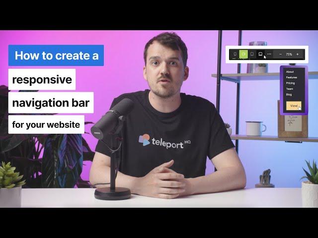 How to make a responsive navigation bar for your website
