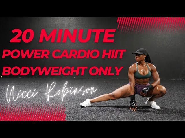 20 Minute Power Cardio HIIT (No equipment)