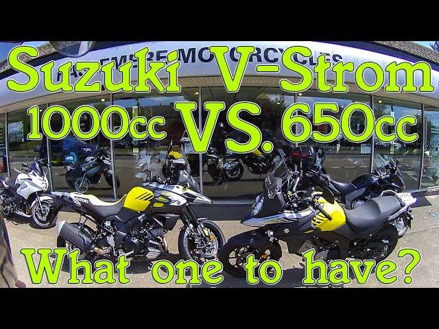 Suzuki V-Strom 1000cc vs. 650cc review