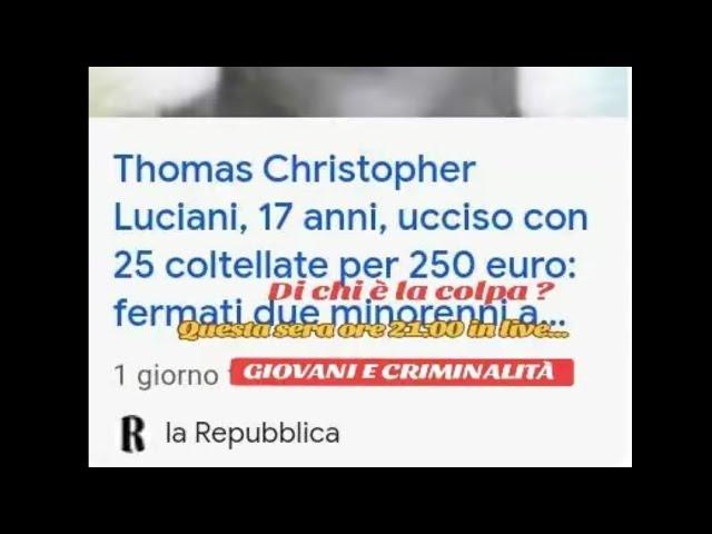 GIOVANI E CRIMINALITÀ - Striscialantimafia