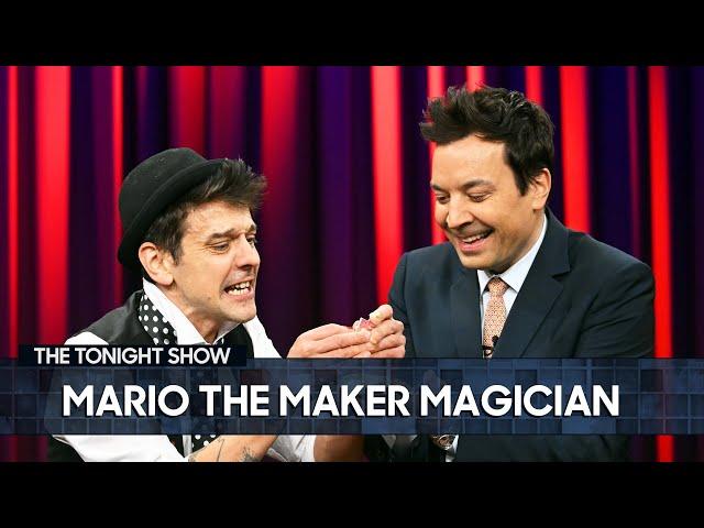 Mario the Maker Magician Wows Jimmy with a Mind-Blowing Card Trick | The Tonight Show