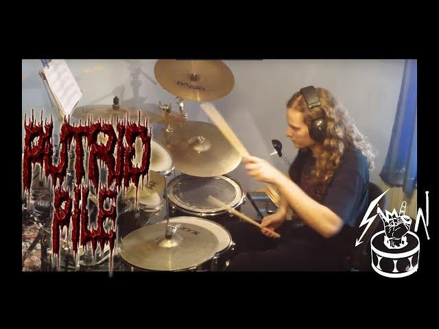 Putrid Pile - Bowel Batter - drum cover Bobnar Simon (Brutal death metal)