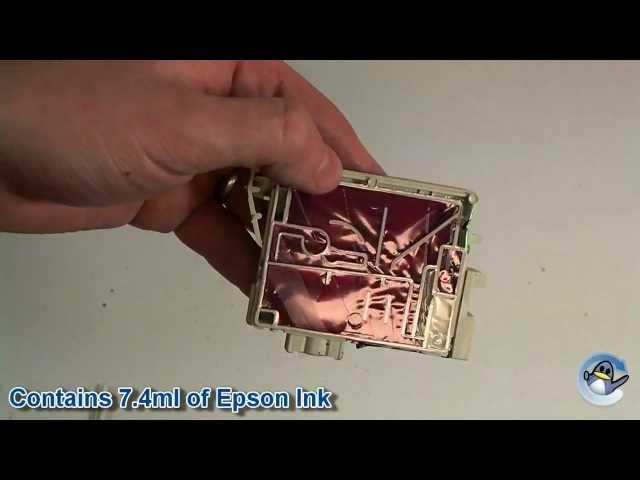 Inside Epson T0443 Magenta (Parasol) Ink Cartridge