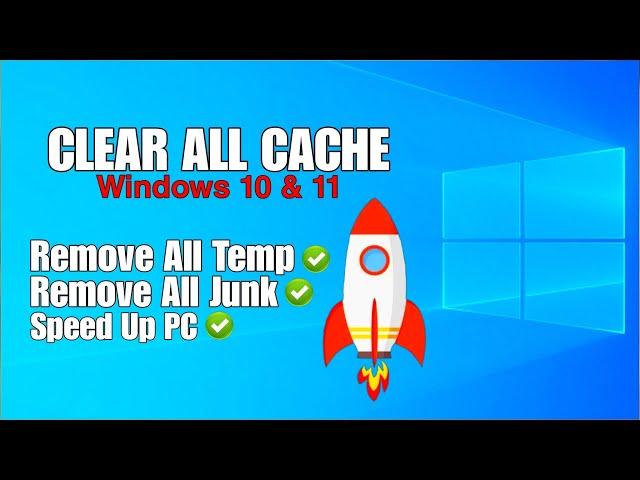 How To Clear All CACHE & JUNK From Windows 10 & Windows 11 (Easy Way) | Techz Ram