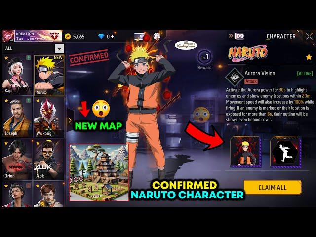 CONFIRMED NARUTO CHARACTER NEW MAP  -