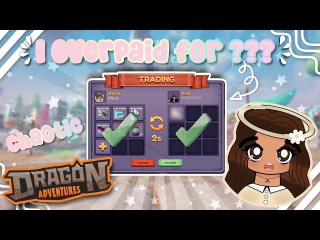 I *OVERPAID* For ??? *CRAZY TRADE!* (Dragon Adventures, Roblox!)